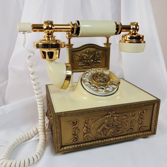 VTG Western Electric DECO-TEL Rotary Telephone Hollywood Regency Model 236478 - Picture 2 of 16